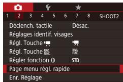CANON X MARK II - Choix d'éléments à inclure dans le menu - 1
