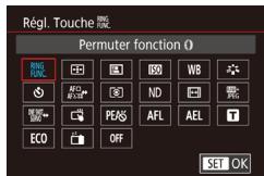 CANON X MARK II - Attribution de fonctions aux touches - 3