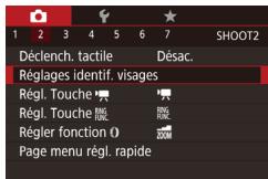 CANON X MARK II - Enregistrement des informations d'identification de visage - 1