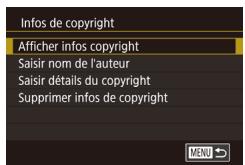 CANON X MARK II - Réglage des informations de copyright à enregistrer sur les images - 1