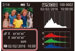 CANON X MARK II - Histogramme RVB, Affichage des informations GPS - 4