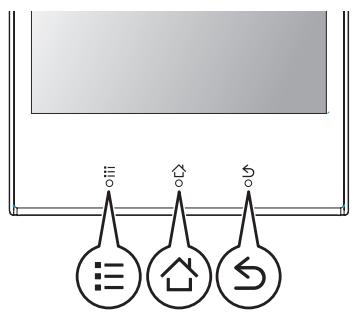 PANASONIC ELUGA - Front panel buttons (≡ ∩ ⊙) - 1