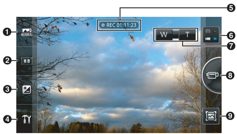 PANASONIC ELUGA - Video mode screen - 1