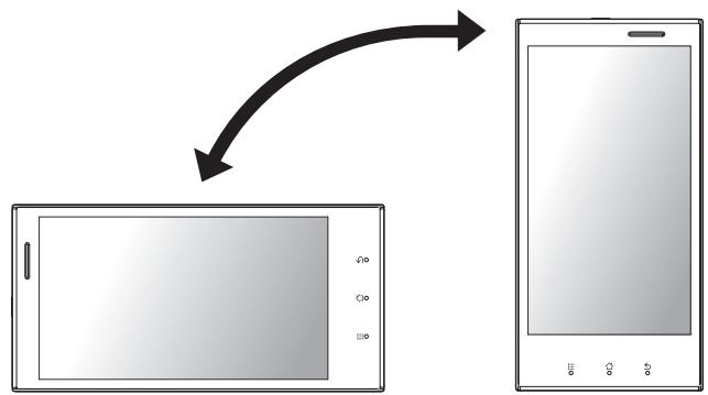 PANASONIC ELUGA - Switching between vertical and horizontal viewing modes - 1