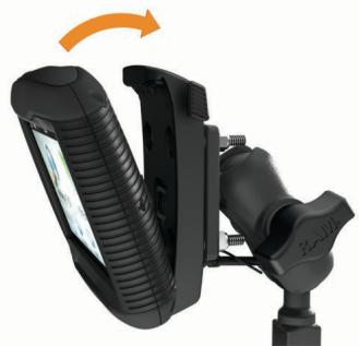 GARMIN ZUMO 310 LM - Installation de l'appareil sur le support moto - 1