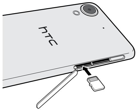 HTC DESIRE 530 - Installer la carte mémoire - 1