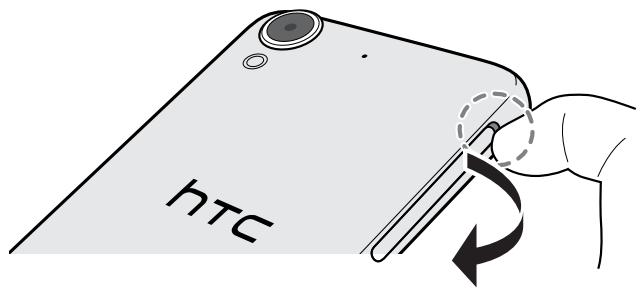 HTC DESIRE 530 - Insérer une carte nano SIM - 1