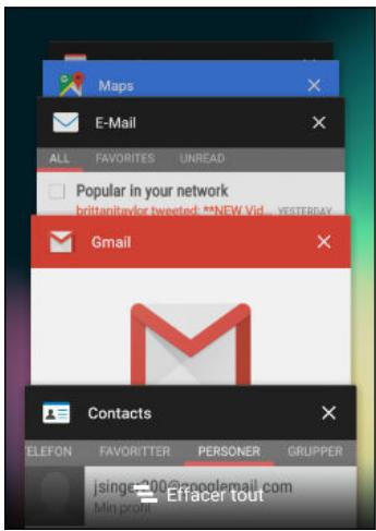 HTC DESIRE 530 - Basculer entre les applis ouvertes récemment - 1