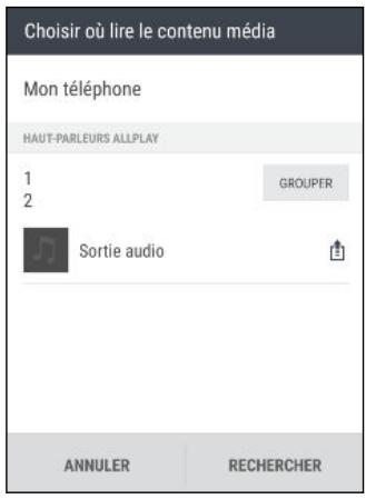 HTC DESIRE 530 - Diffuser de la musique en streaming sur des haut-parleurs alimentés pas la plate-forme multimédia intelligente Qualcomm AllPlay - 1
