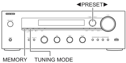ONKYO TX8130 SILVER - PréRéglage d'une station de radio - 1
