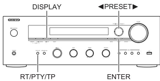 ONKYO TX8130 SILVER - Borrado de una emisora de radio preajustada: - 1