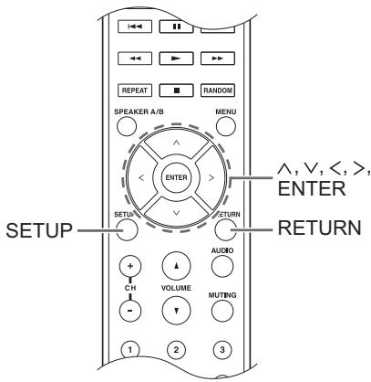 ONKYO TX8130 SILVER - Menu configuration - 1