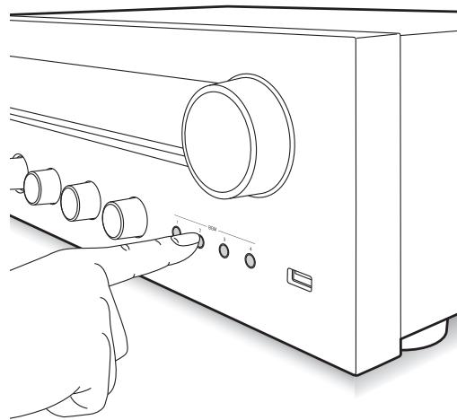 ONKYO TX8130 SILVER - Recepión mediante un toque con el botón BGM - 1