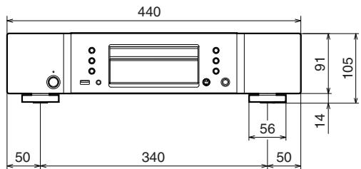 MARANTZ 5005  -  CD5005 - ■ Dimensions (Unité : mm) - 2