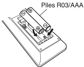 MARANTZ 5005  -  CD5005 - Insertion des piles - 2