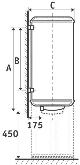 ATLANTIC CHAUFFEO - I.1 Vertical wall-mounted water heater (VW) - 1