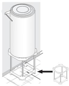 ATLANTIC CHAUFFEO - Pose d'un chauffe-eau vertical mural sur trépied - 1