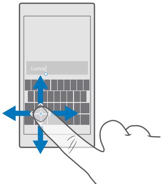 MICROSOFT LUMIA 650 - Move the cursor with the cursor controller - 1