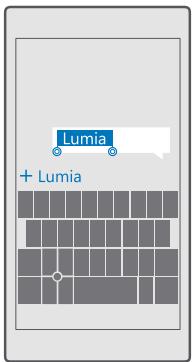 MICROSOFT LUMIA 650 - Add a new word to the dictionary - 1
