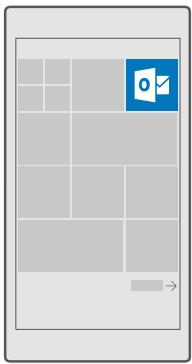 MICROSOFT LUMIA 650 - Open email from the start screen - 1