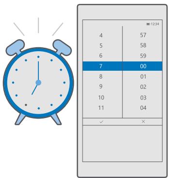 MICROSOFT LUMIA 650 - Set an alarm - 1