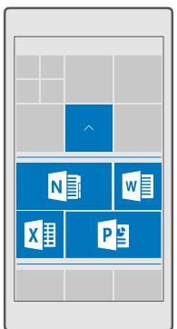 MICROSOFT LUMIA 650 - Group tiles into folders - 1