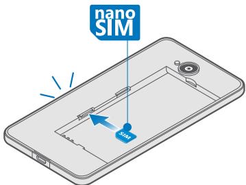 MICROSOFT LUMIA 650 - Insert the SIM and memory card - 3