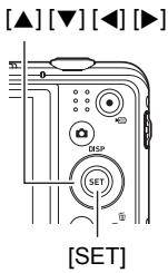 CASIO EXILIM EX ZS 150 - En mode REC, appuyez sur [SET]. - 1