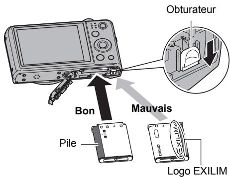 CASIO EXILIM EX ZS 150 - Insérez la batterie. - 1