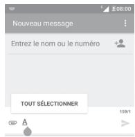 ALCATEL PIXI 4 - Modifier le texte - 1