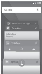 ALCATEL PIXI 4 - Consulter les applications récemment utilisées - 1