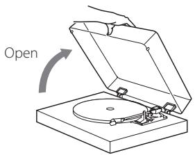 TEAC TN100 - Removing the turntable cover - 1