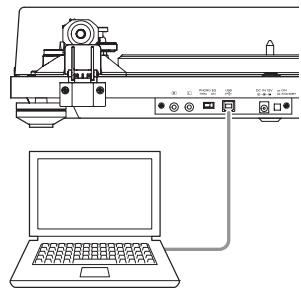 TEAC TN100 - Utilisez le câble USB pour relier l'ordinateur à cette unité. - 1