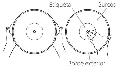 TEAC TN-200 - TN200 - Cómo sujetar los discos de vinilo - 1