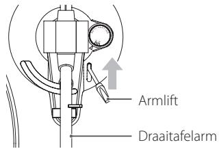 TEAC TN-200 - TN200 - Breng de armlift omhoog. - 1