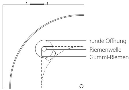 TEAC TN-200 - TN200 - Führen Sie den Riemen um die Riemenwelle des Motors. - 1