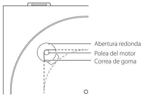 TEAC TN-200 - TN200 - Fije la correa alrededor de la polea del motor. - 1