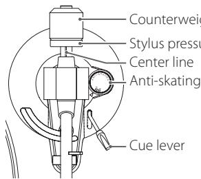 TEAC TN-200 - TN200 - Balancing the tone arm and adjusting the stylus pressure - 1