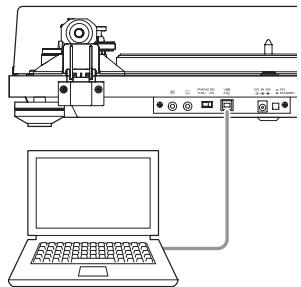 TEAC TN-200 - TN200 - Utilisez le câble USB pour relier l'ordinateur à cette unité. - 1