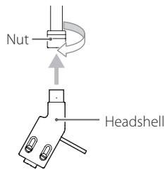 TEAC TN-200 - TN200 - Install the headshell. - 1