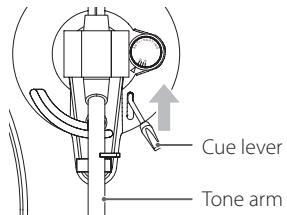 TEAC TN-200 - TN200 - Lift the cue lever. - 1