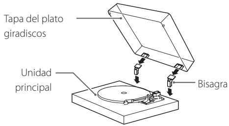 TEAC TN-200 - TN200 - Montaje de la tapa del plato giradiscos - 1