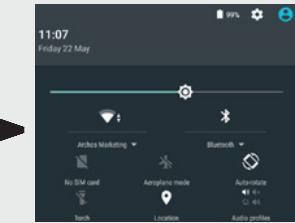 ARCHOS 45C HELIUM - A kezdóképernyőn - 2
