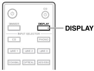 ONKYO P3000R - Changing the Display information - 1