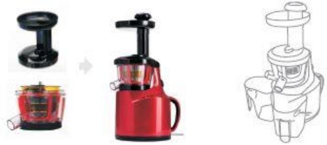NAELIA SLOW JUICER - MONTAGE DU PRODUIT - 5