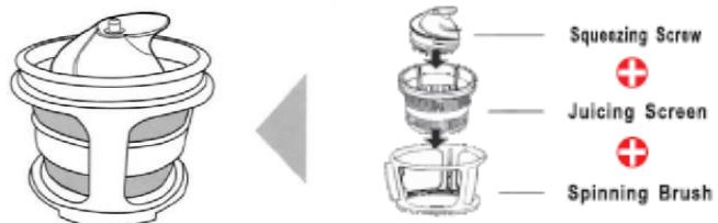 NAELIA SLOW JUICER - MONTAGE DU PRODUIT - 3