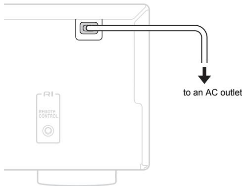ONKYO A-9010 - Connecting the power cord - 1