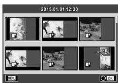 OLYMPUS E-M10 MARK II - Sélectionnez les données dont vous poulez reprendre la prise de vue à l'aide du pavé directionnel, puis appuyez sur la touche  . - 1