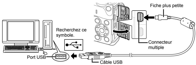 OLYMPUS E-M10 MARK II - Connexion de l'appareil photo à un ordinateur - 1