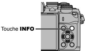 OLYMPUS E-M10 MARK II - Commutation de l'affichage des informations - 1